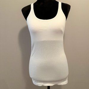 White Lululemon Racerback Fitted Tank CA35801